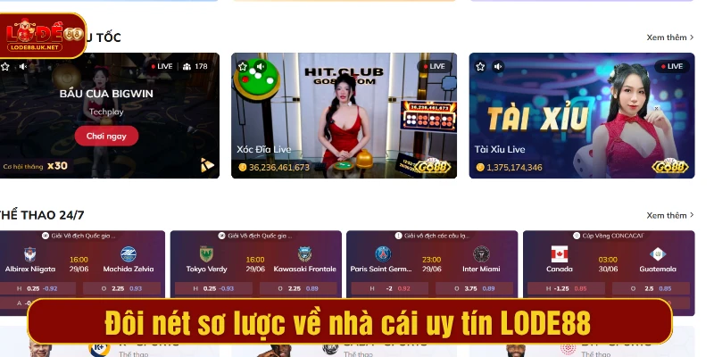 Đôi nét sơ lược về nhà cái uy tín LODE88