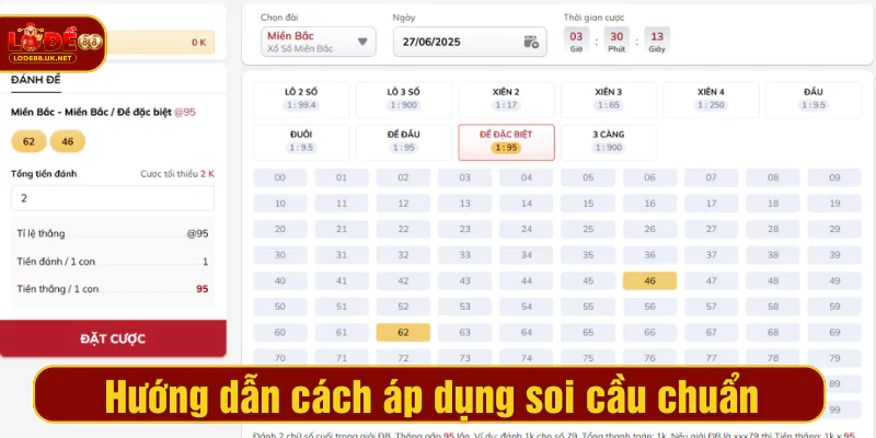 Hướng dẫn cách áp dụng soi cầu chuẩn hiệu quả